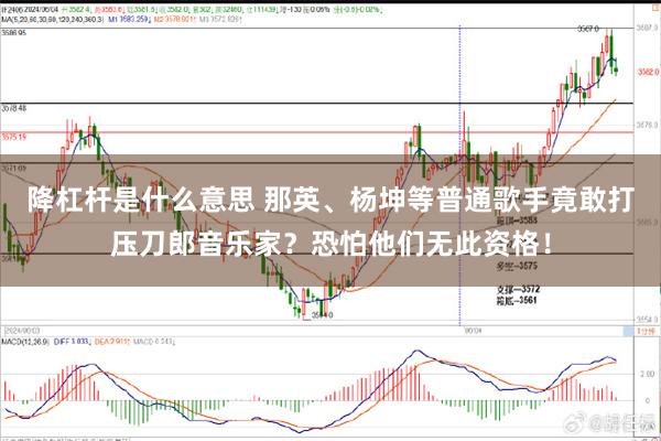 降杠杆是什么意思 那英、杨坤等普通歌手竟敢打压刀郎音乐家？恐怕他们无此资格！